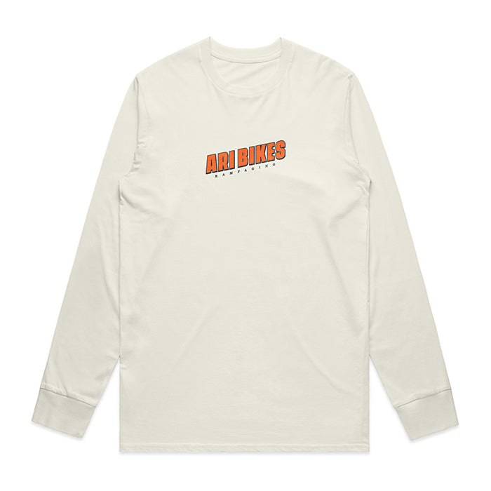 ARI Rampaging Long Sleeve Tee Ecru/Orange