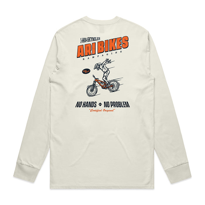 ARI Rampaging Long Sleeve Tee Ecru/Orange
