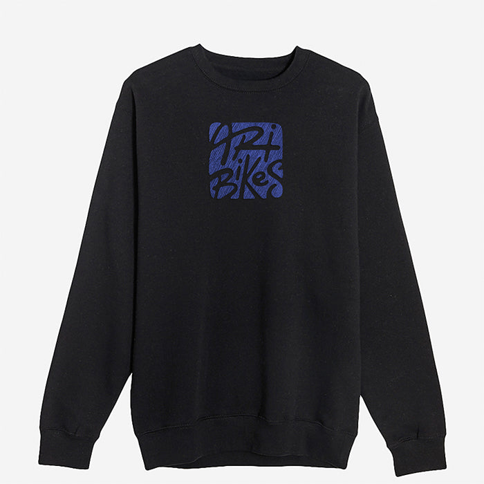 ARI Scribe Embroidered Crewneck Black/Blue