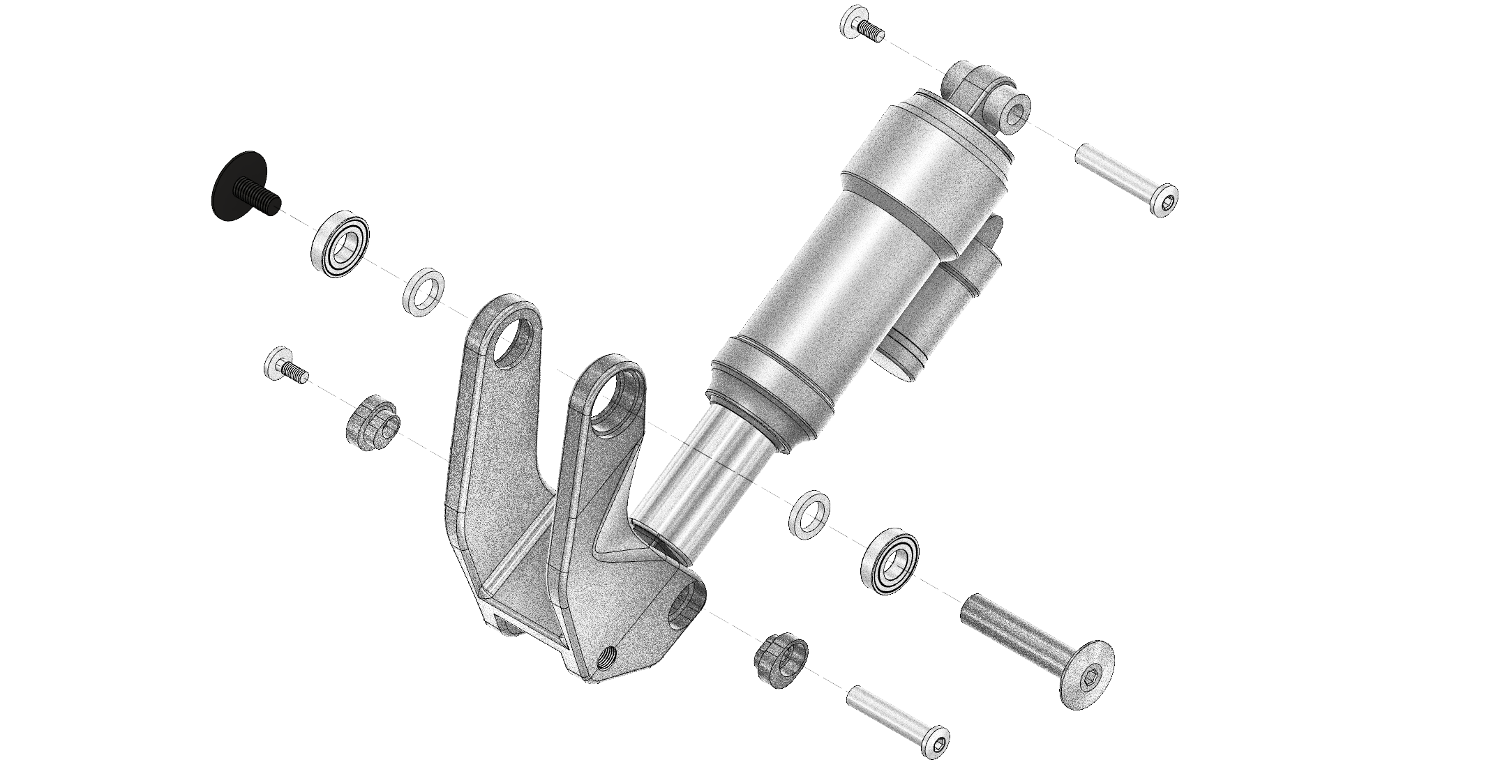 Upper Rocker bolt, male half